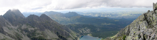 Panorama z Zadniego Granatu w stronę Babiej Góry #Góry #Tatry #CzarneŚciany #ZadniGranat