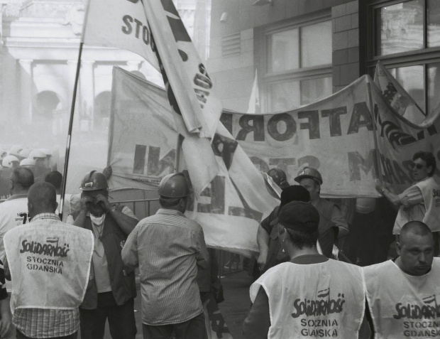 Warszawa Protest Stoczniowców 29_IV_2009 #Warszawa #Protest #Stoczniowcy #Policja