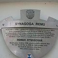 Kraków synagoga,cmentarz REMU