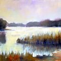 jezioro w Puszczy Noteckiej akryl 40-60 #malarstwo #pejzaż #obrazy