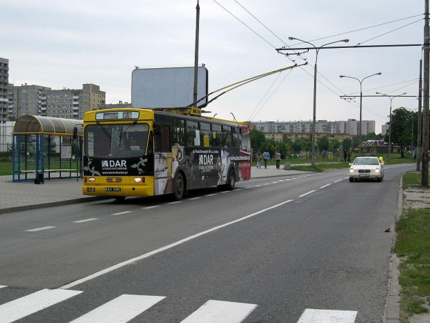 Jelcz 120MT #022 (TLT Tychy) na linii A (MZK Tychy), Tychy.