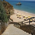 Praia da Rocha - typowe zejście na plażę #Portugalia #Algarve #PraiaDaRocha #morze #Atlantyk #ocean