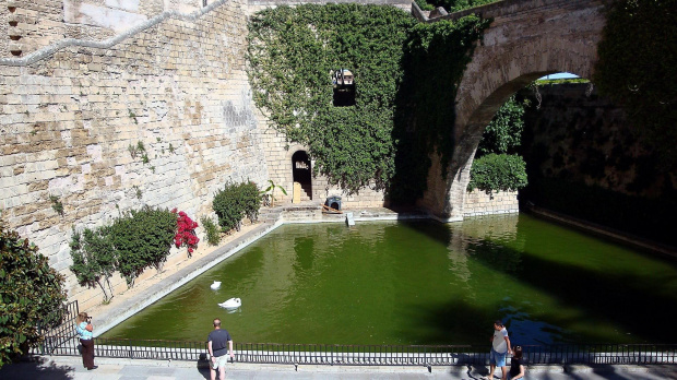 Palma de Mallorca - Pałac królewski Palau de l'Almudaina - ogród #Majorka #PalmaDeMallorca