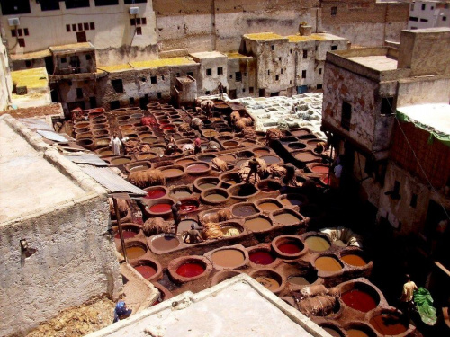 Najstarsza marokańska garbarnia, Fez