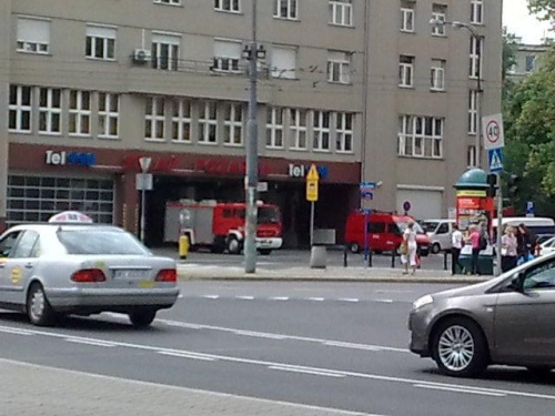 Warszawa ul. Poleczki (straż pożarna) #krajobraz #miasto #ulica #widok
