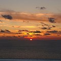 zachód słońca na Gargano w oddali wyspy Tremiti