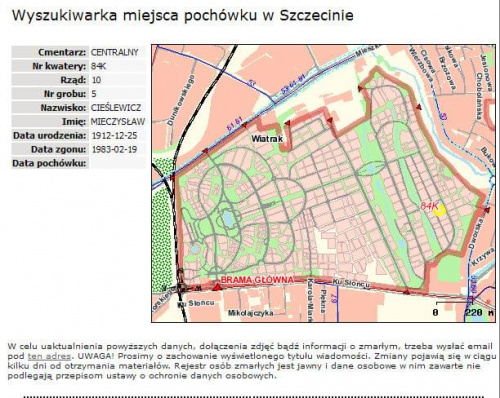 Mieczysław Cieślewicz
Szczecin cmentarz centralny 84kwatera rzad 10 grób 5