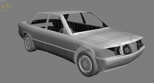 Mercedes 190 model 3D