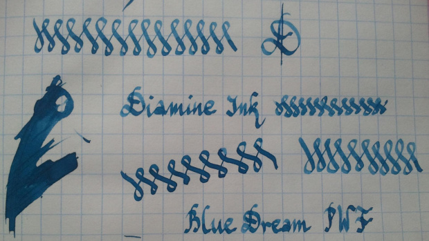 #atrament #blue #diamine #dream #ink #pióro #pwf