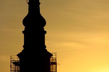 #kościół #wieża #farny #świętego #Jana #Radom #Rynek #Miasto #Kazimierzowskie #zachód #słońca