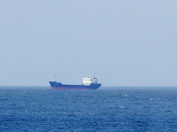 Świnoujście-statek na redzie. #wakacje #urlop #podróże #zwiedzanie #statki #morze #Bałtyk #Polska #Świnoujście