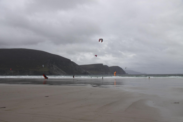 Kitesurfing, Keel Beach- wyspa Achill