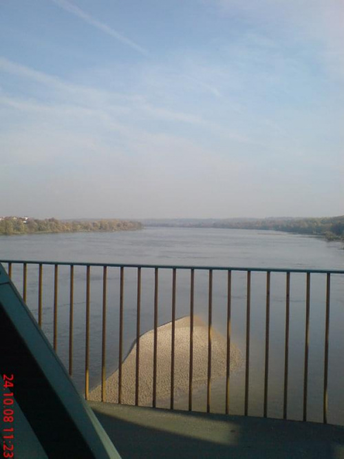 Widok na Wisłę z mostu w Bydgoszczy