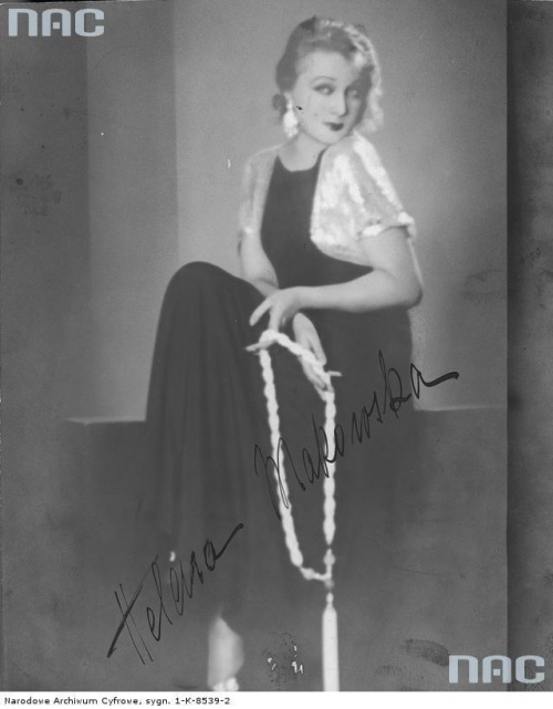 Helena Makowska, aktorka, piosenkarka. Warszawa_1931 r.