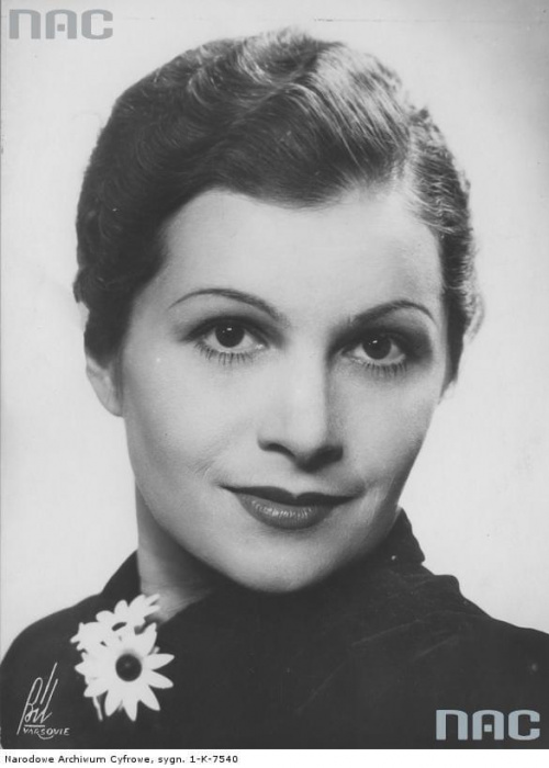 Irena Borowska, aktorka. Warszawa_1937 r.