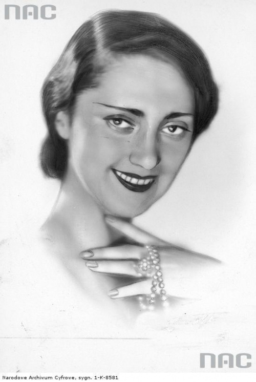 Janina Martini, aktorka. Warszawa_1934 r.