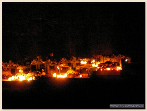 cmentarz nocą, Husów #CmentarzNocą #Husów