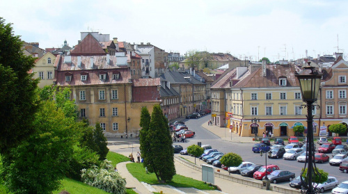 Lublin, Stare Miasto, Plac Zamkowy, widok na ul. Kowalską #Lublin #StareMiasto