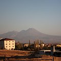 Widoczny wulkan Erciyas 3916 m n.p.m. - jeden z większych w Turcji #wulkan #Turcja #widok #Erciyas