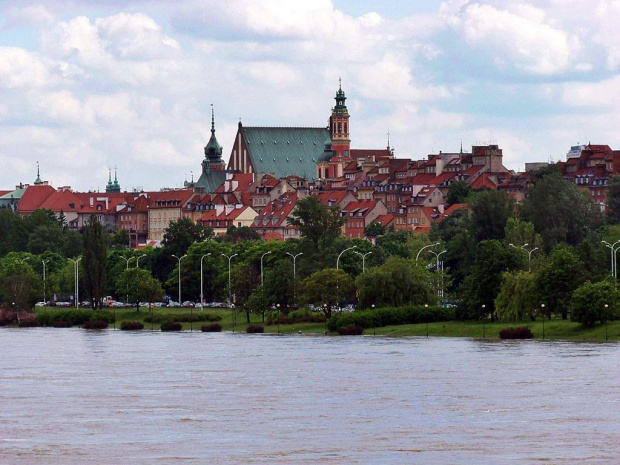 Nawet zalana nie traci uroku #Wisła #Warszawa #rzeka #podtopienie #StareMiasto