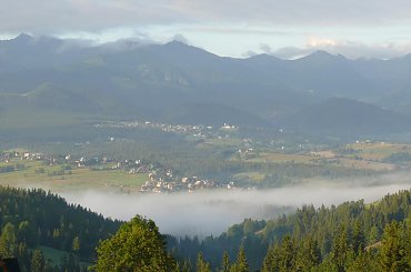 Widok na Tatry z Gliczarowa Górnego #tatry #GliczarówGórny #kasprowy