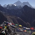 Everest i Lhotse widok z Gokyo Ri