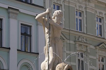 Neptun z fontanny na libereckim rynku #Czechy #Liberec #fontanny