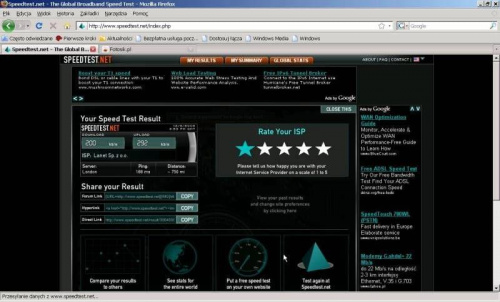 test szybkości łącza Lanet.net.pl: Wrocław - Londyn #Lanet #Wrocław