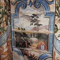Fragment barokowego sufitu na dworze w Mniszkowie przedstawiający hrabiego von Redena,właściciela pałacu w Bukowcu jako Nadgórnika #Dwór #Mniszków