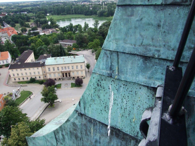 Gniezno widoki miasta z wieży katedry