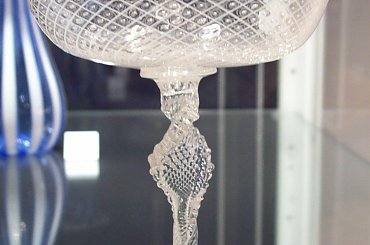 Kryształowy kielich-jeden z eksponatów w Muzeum Karkonoskim w Jeleniej Górze. #muzeum #JeleniaGóra #kieliszek