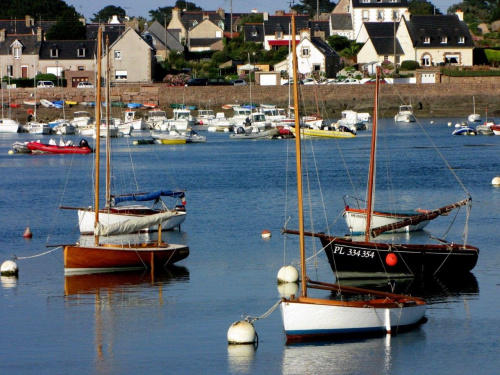 UROKI BRETANII ... #Bretania #jachty #zatoka #woda #urlop #podróże #łodzie