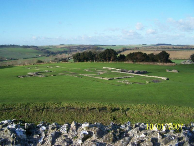 Ruiny zamku Old Sarum w Salisbury