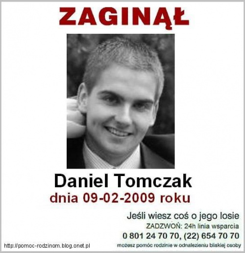 #DanielTomczak #Poznań #wielkopolskie #zaginął #PoszukiwanieOsóbZaginionych #MissingPeople #Aktualności #Zaginieni #Poszukiwani #pomoc #ProsimyOPomoc #KtokolwiekWidział #KtokolwiekWie #AdnotacjaPolicyjna #policja #Apel #lost #Fiedziuszko #ITAKA