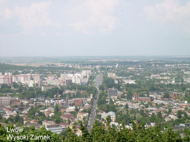 Lwów - Widok z Kopca Uni Lubelskiej.