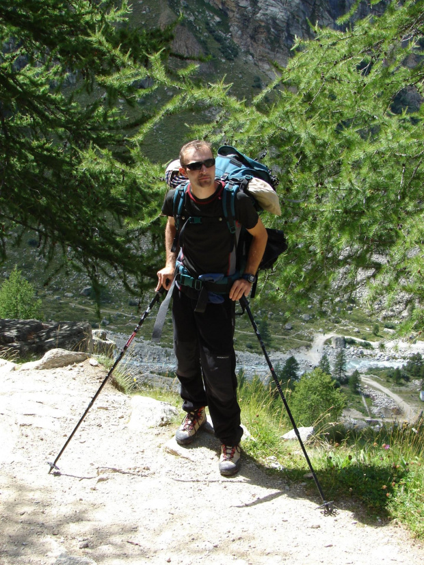 W drodze do schroniska Vittorio Emanuele II pod Gran Paradiso #wakacje #góry #Alpy #lodowiec #treking #Włochy