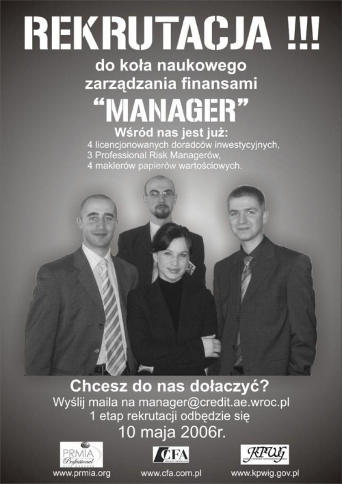 Rekrutacja Manager 2006, strongest managing team:) #Manager