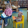 Z Teddym w bibliotece :)