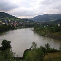 Rzeka Soła i widok na Górę Żar.